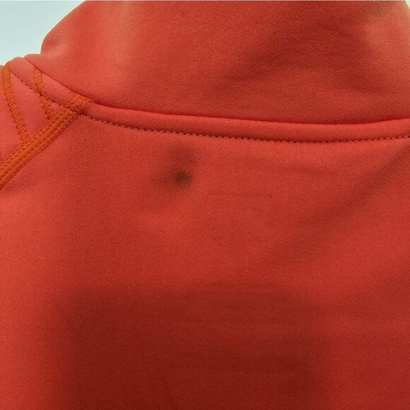 Descent Orange 1/4 Zip Pullover Mens L - Picture 5 of 6